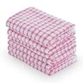 thumbnail image 1 of Unique Bargains Cotton Absorbent Kitchen Dish Cleaning Towels Pink, 1 of 7
