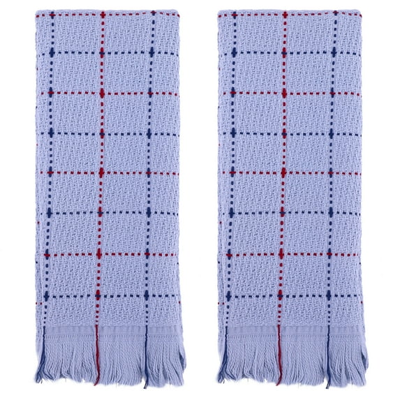 Unique Bargains Cotton Absorbent Soft Hand Towel Set Blue