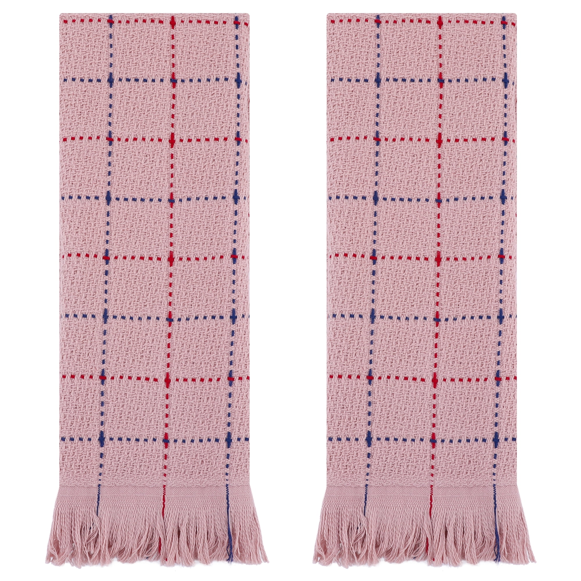 Unique Bargains Cotton Absorbent Soft Hand Towel Set Pink