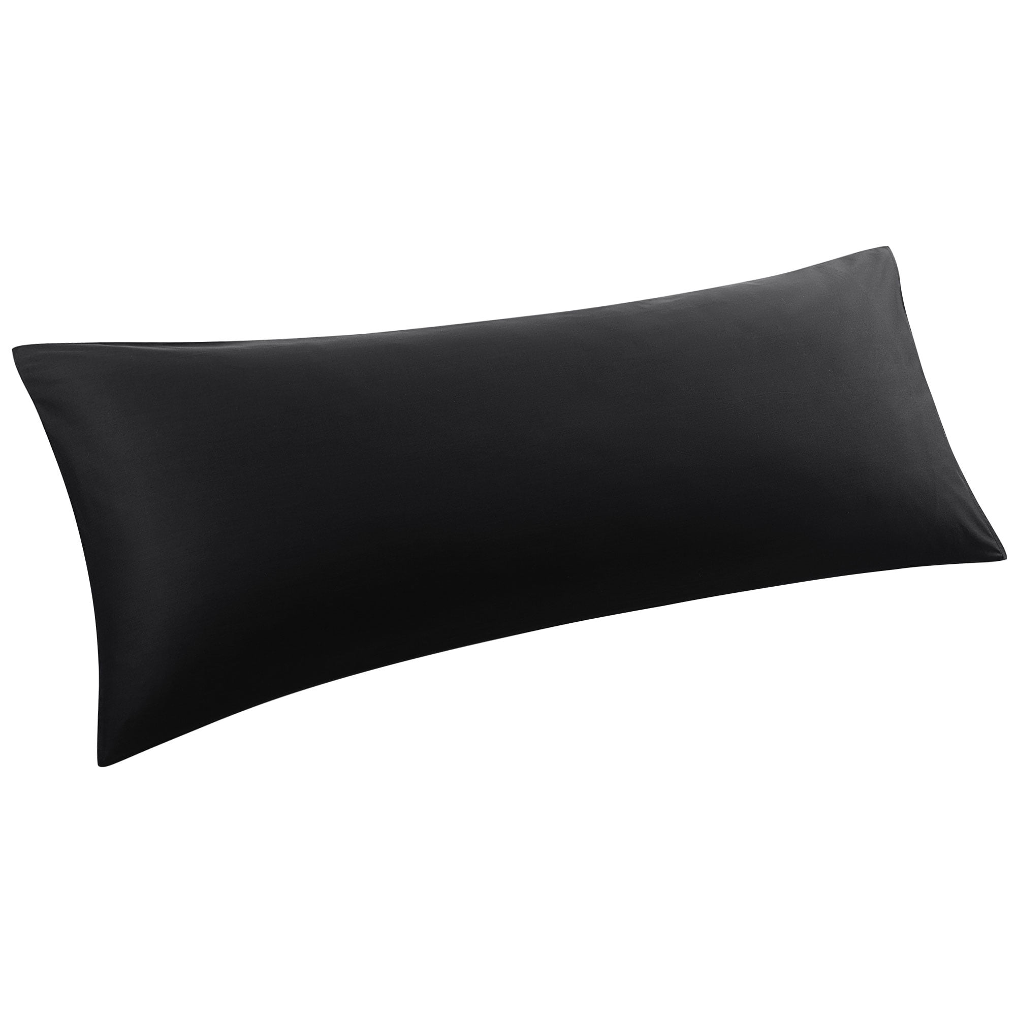 Unique Bargains Cotton Body Pillowcase Breathable Envelope Black 20"x54"