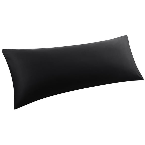 Unique Bargains Cotton Body Pillowcase Breathable Envelope Black 20"x72"