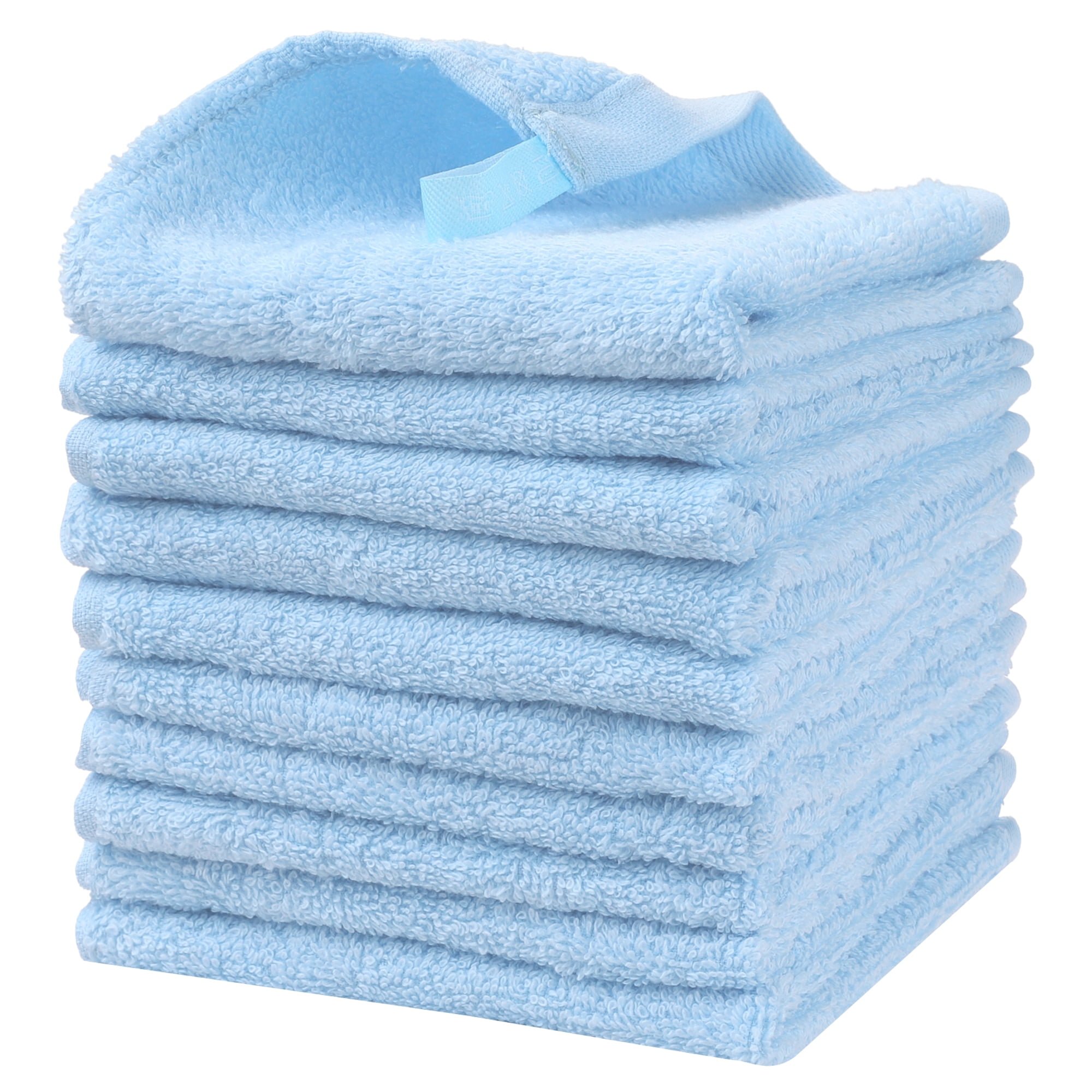 Unique Bargains Cotton Cleaning Cloth Cute Pattern Cleaning Rags Kitchen Towels Lint Free 10pk 10" x 10"