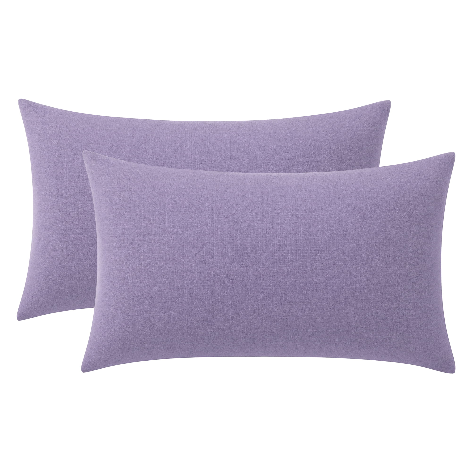 Unique Bargains Cotton Envelope Closure Pillowcase 2 Pack Wrinkle Resistant Bedding Purple