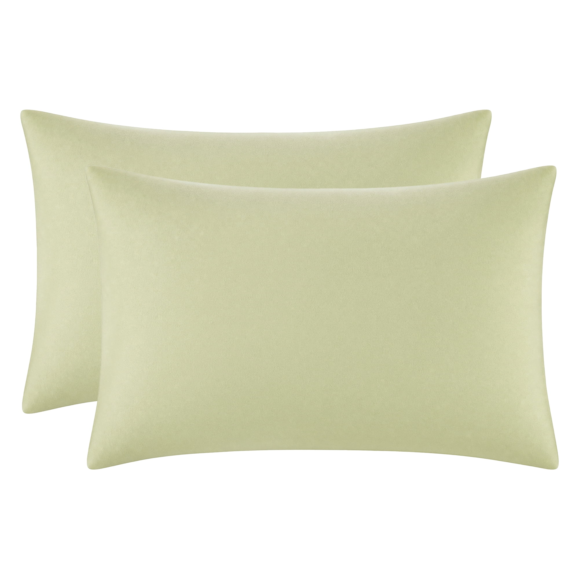 Unique Bargains Cotton Envelope Closure Pillowcases 2 Pack Wrinkle Resistant Bedding Green