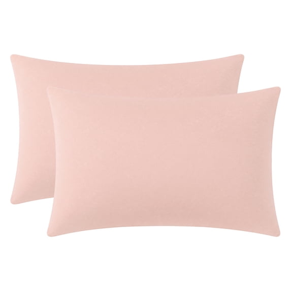 Unique Bargains Cotton Envelope Closure Pillowcases 2 Pack Wrinkle Resistant Bedding Pink