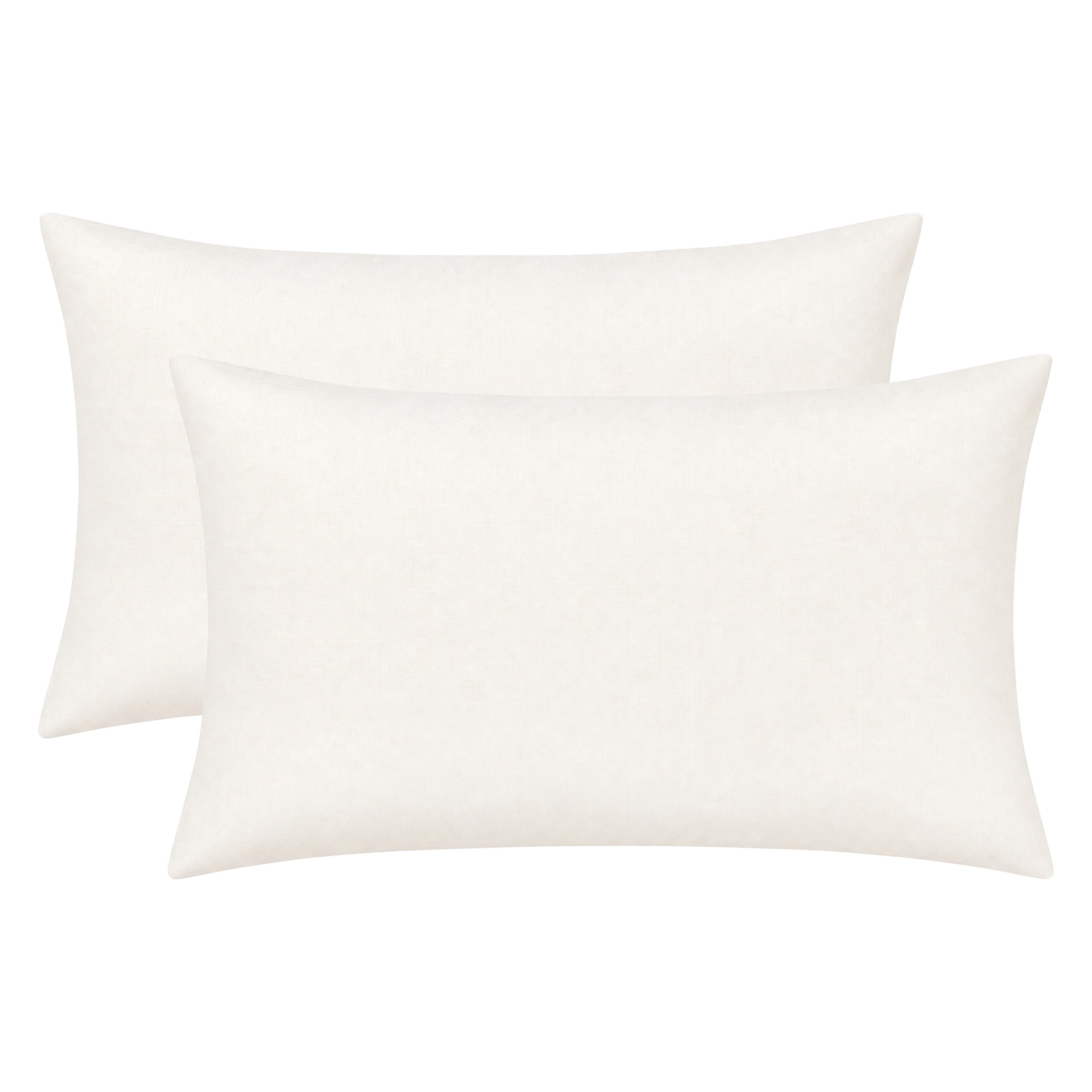 Unique Bargains Cotton Envelope Closure Pillowcases 2 Pack Wrinkle Resistant Bedding White