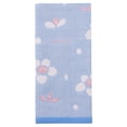 thumbnail image 1 of Unique Bargains Cotton  Floral Jacquard Hand Towel Blue Red Bean 1pc, 1 of 8