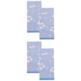 thumbnail image 1 of Unique Bargains Cotton Floral Jacquard Hand Towel Soft Absorbent Towel Gray Blue 29" x 13", 1 of 8