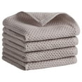 thumbnail image 1 of Unique Bargains Cotton Hand Towel Set Solid Waffle Hand Towels Camel 4-Piece, 1 of 5