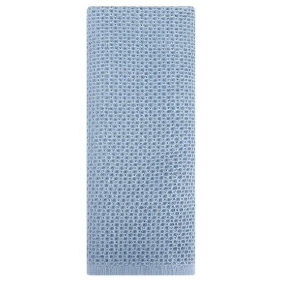 Unique Bargains Cotton Hand Towel Set Waffle Hand Towels Steel Blue 1-Piece