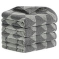 thumbnail image 1 of Unique Bargains Cotton Hand Towels Absorbent Hand Towel Grey 4-Piece, 1 of 5