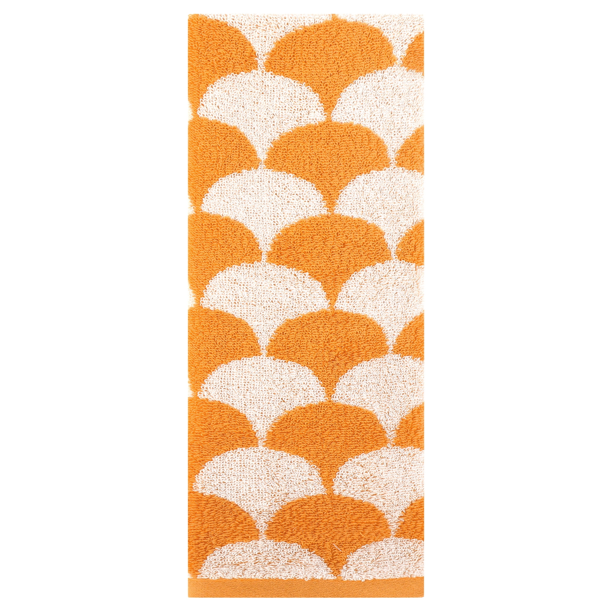 Unique Bargains Cotton Hand Towels Absorbent Hand Towel Orange 1-Piece