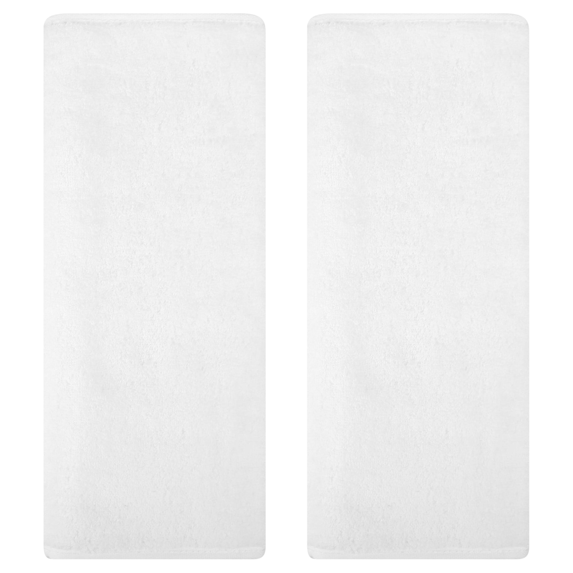 Unique Bargains Cotton Hand Towels Soft Absorbent Towel Set White 2-Piece