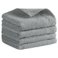 thumbnail image 1 of Unique Bargains Cotton Hand Towels Solid Soft Absorbent Towels Grey 4-Piece, 1 of 5