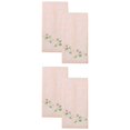 thumbnail image 1 of Unique Bargains Cotton Jacquard Hand Towels with Floral Embroidery Orange 27" x 13", 1 of 8