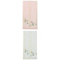 thumbnail image 1 of Unique Bargains Cotton Jacquard Hand Towels with Floral Embroidery Orange/Green 27" x 13", 1 of 8