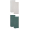 thumbnail image 1 of Unique Bargains Cotton Linen Absorbent Kitchen Towels 4 Pack Dark Green/Apricot 18" x 18", 1 of 8