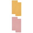 thumbnail image 1 of Unique Bargains Cotton Linen Absorbent Soft Kitchen Towels 4 Pack Yellow/Pink 18" x 18", 1 of 7