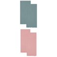 thumbnail image 1 of Unique Bargains Cotton Linen Kitchen Towels 4 Pack Light Green/Pink 18" x 18", 1 of 8