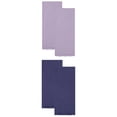 thumbnail image 1 of Unique Bargains Cotton Linen Kitchen Towels 4 Pack Royal Blue/Light Purple 18" x 18", 1 of 8