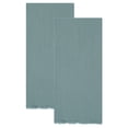 thumbnail image 1 of Unique Bargains Cotton Linen Kitchen Towels Light Green 18" x 18", 1 of 8