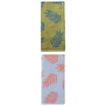 thumbnail image 1 of Unique Bargains Cotton Soft Hand Towel Leaf Pattern Absorbent Towel Blue/Green 29" x 13", 1 of 7