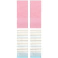 thumbnail image 1 of Unique Bargains Cotton Soft Striped Hand Towel 4 Pcs Blue/Pink 13" x 27"/14" x 30", 1 of 5