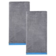 thumbnail image 1 of Unique Bargains Cotton Solid Absorbent Durable Soft Hand Towels Grey 29" x 13", 1 of 8