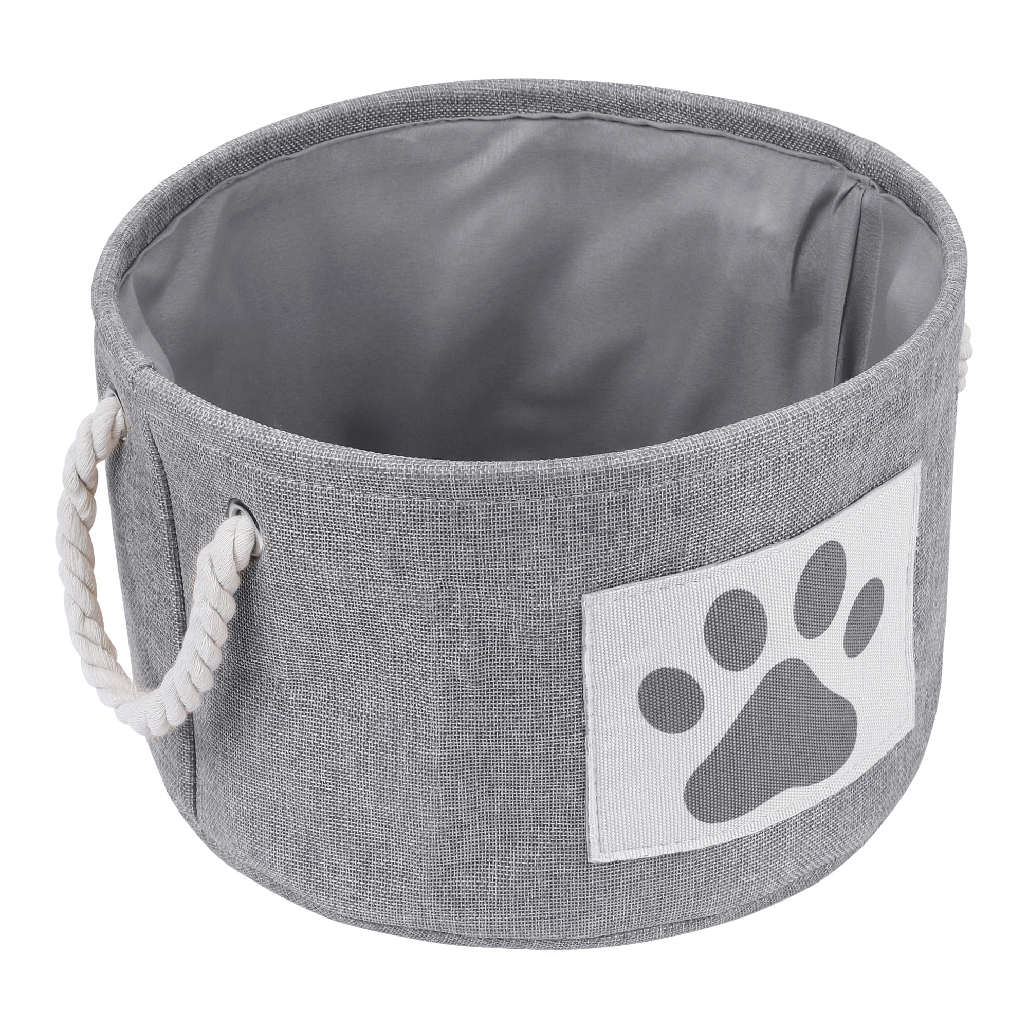 Unique Bargains Cotton Storage Cube with Handles Gray 13*8.1in