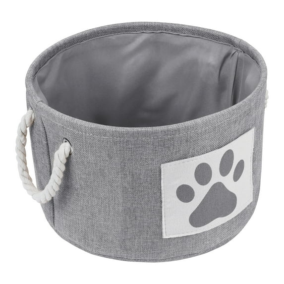 Unique Bargains Cotton Storage Cube with Handles Gray 13*8.1in