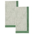 thumbnail image 1 of Unique Bargains Cotton Striped Hand Towel for Bathroom Kitchen Gym Green 2pcs 29" x 13", 1 of 8