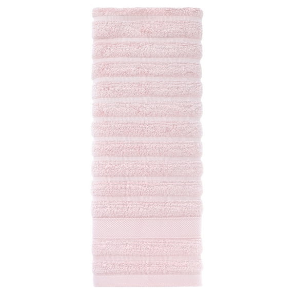 Unique Bargains Cotton Striped Hand Towel for Bathroom 14" x 30"
Pink 1