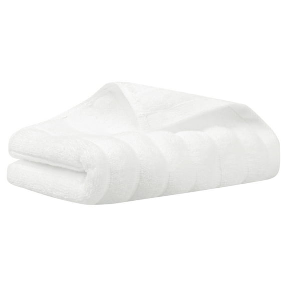 Unique Bargains Cotton Striped Hand Towel for Bathroom 14" x 30"
White 1