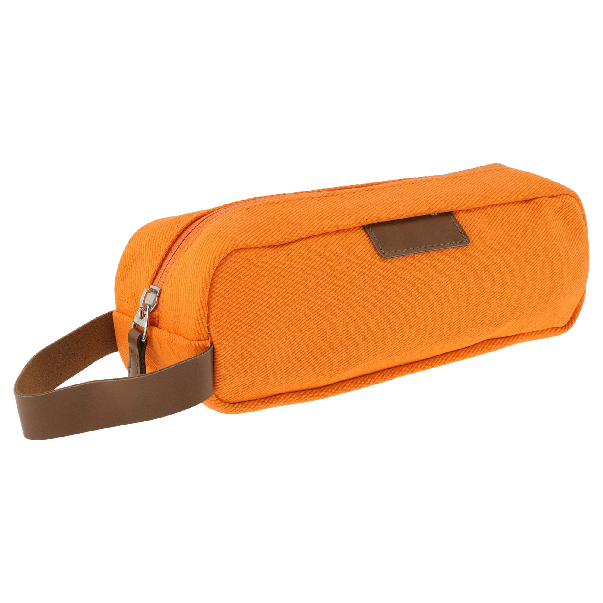 Unique Bargains Cotton Style Aesthetic Pen Bag Organizer Orange