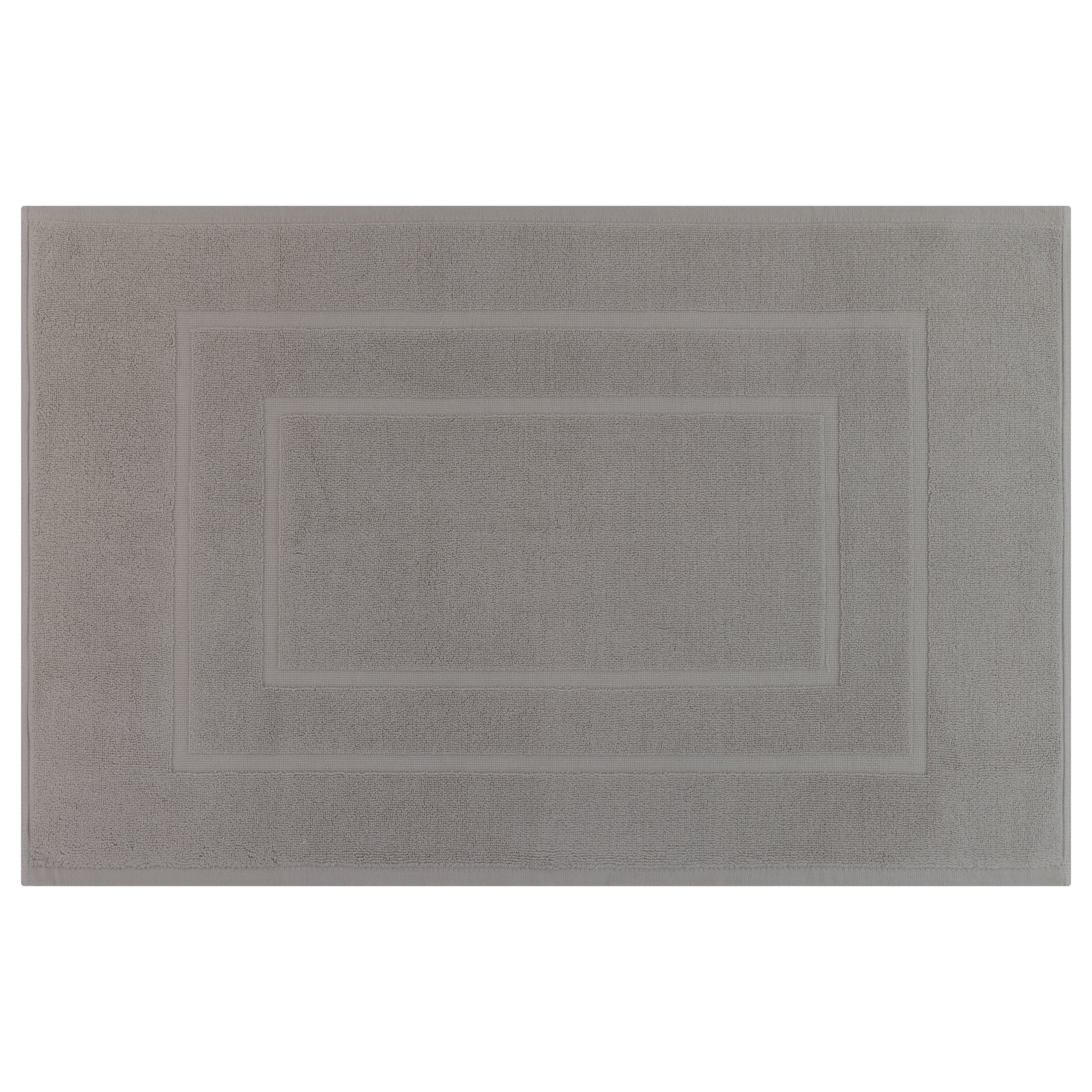 Unique Bargains Cotton Ultra Absorbent Quick Dry Washable Towel Bath Mat Grey