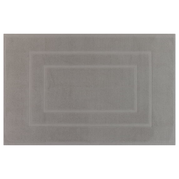 Unique Bargains Cotton Ultra Absorbent Quick Dry Washable Towel Bath Mat Grey