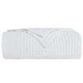 thumbnail image 1 of Unique Bargains Cotton Waffle Weave Bed Throw Blanket White 47" x 70", 1 of 8