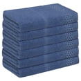 thumbnail image 1 of Unique Bargains Cotton Wash Cloths for Face Striped Face Cloths Highly Absorbent Towels Blue, 1 of 7