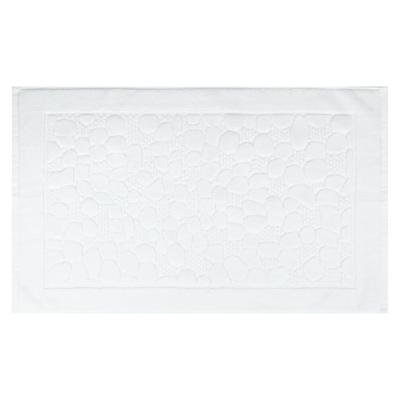 Unique Bargains Cotton Washable Mats Spa Style Bathroom Floor Rugs Thick Soft White