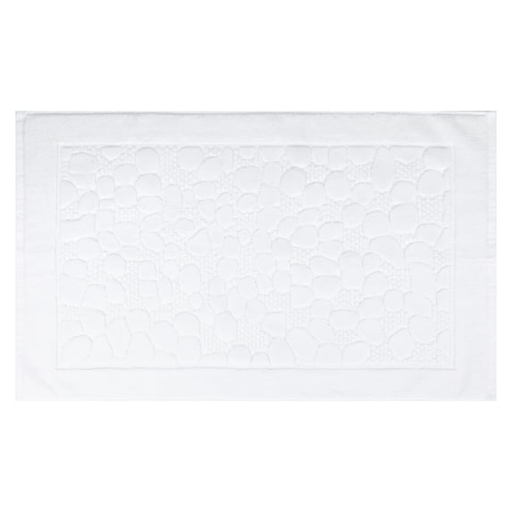 Unique Bargains Cotton Washable Mats Spa Style Bathroom Floor Rugs Thick Soft White