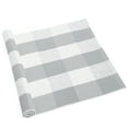thumbnail image 1 of Unique Bargains Cotton Woven Checkered Area Floor Rug Carpet Mat Gray & White 35"x24", 1 of 8