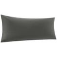 thumbnail image 1 of Unique Bargains Cotton Zipper Closure Breathable Body Pillowcase Dark Gray 20"x54", 1 of 8