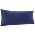 thumbnail image 1 of Unique Bargains Cotton Zipper Closure Breathable Body Pillowcase Navy Blue 20"x72", 1 of 8