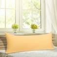 thumbnail image 1 of Unique Bargains Cotton Zippered Body Pillowcase Pillow Cover Yellow 20" x 54", 1 of 8