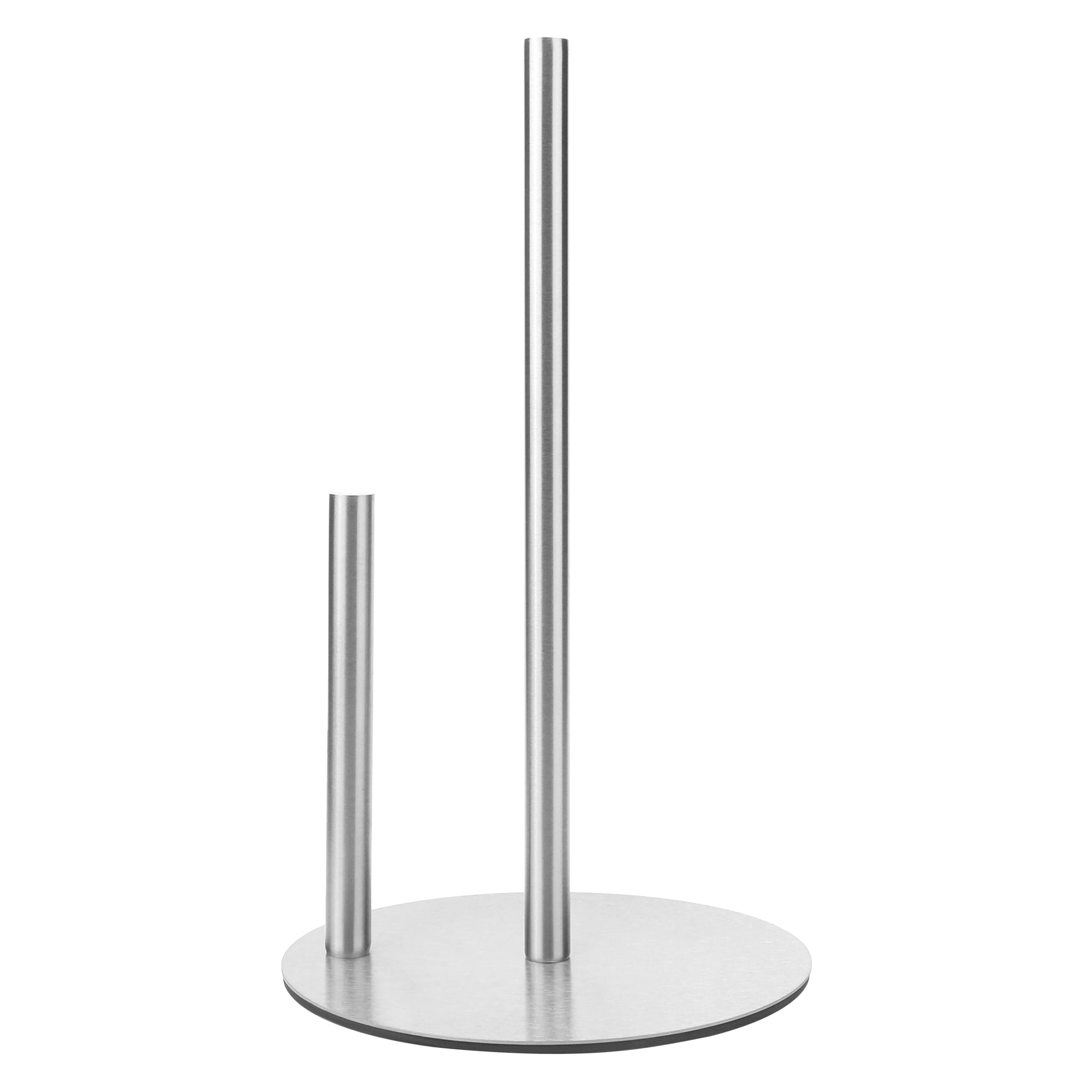 Unique Bargains Countertop Non Slip Base Dispenser Paper Towel Holder Silver 11.8x6.7inch