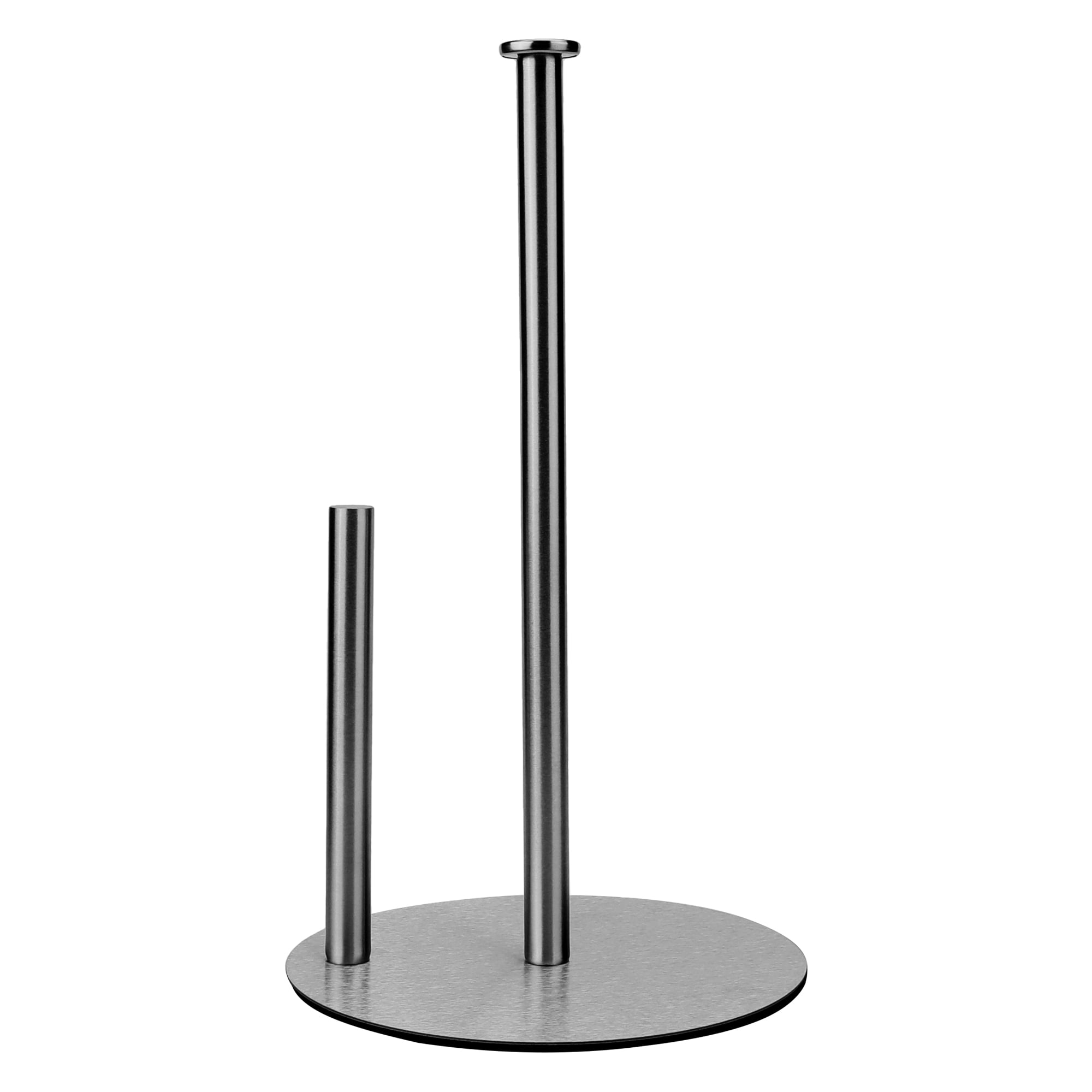Unique Bargains Countertop Non Slip Base Paper Towel Holder Black 11.8x6.7inch