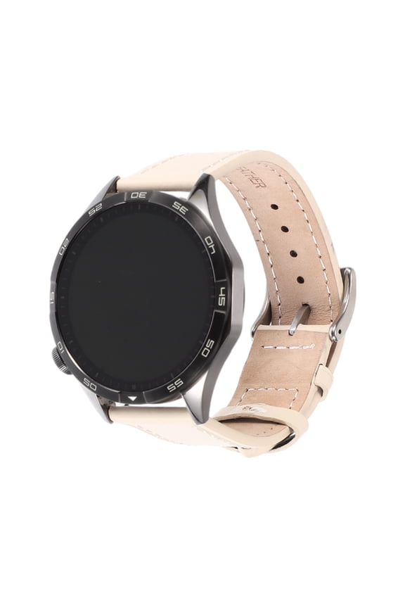 Cowhide Watch Bands Watch Straps for Men Women 18mm Grain Cowhide Watch Strap White