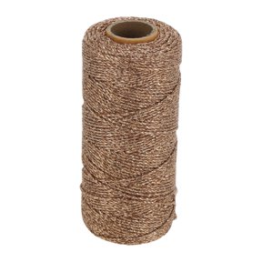 Unique Bargains Craft Twine Strong Metallic String 328.08ft Length Dark Rose Gold Tone