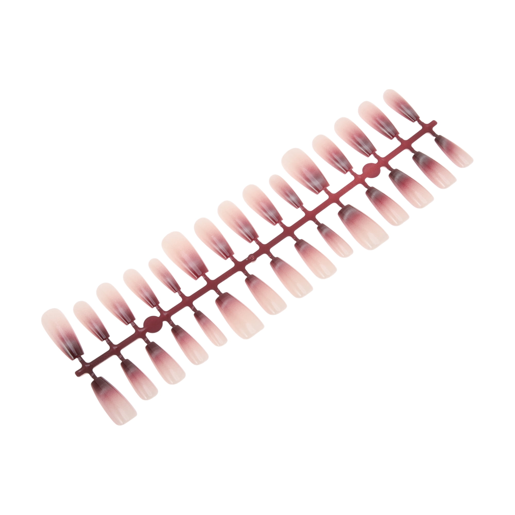 Unique Bargains Crescent Long Coffin Fake Nails 1 Pc 192-06