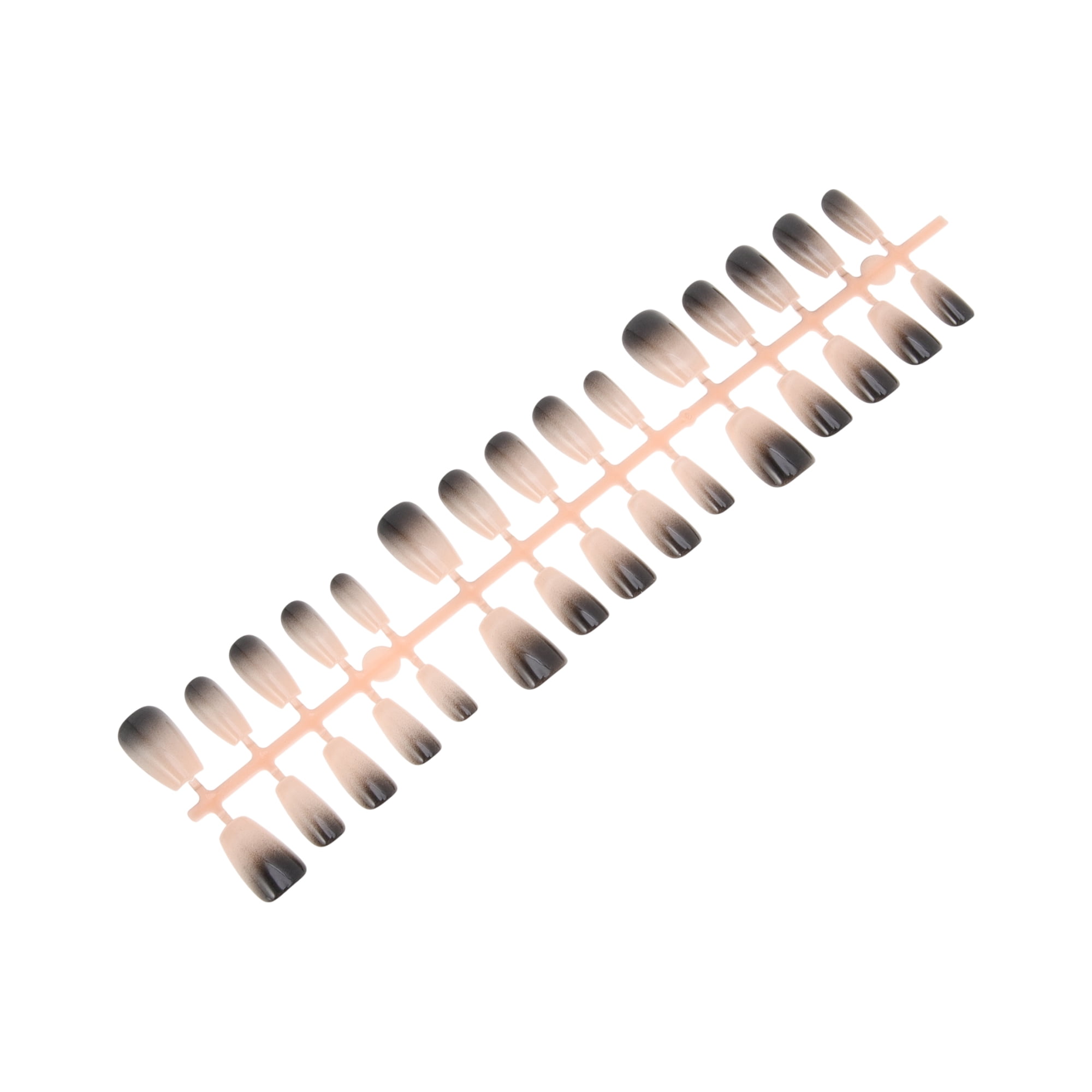 Unique Bargains Crescent Short Coffin Fake Nails 1 Pc 193-02